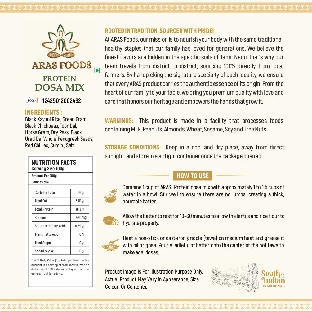 Protein dosa mix - 500gm