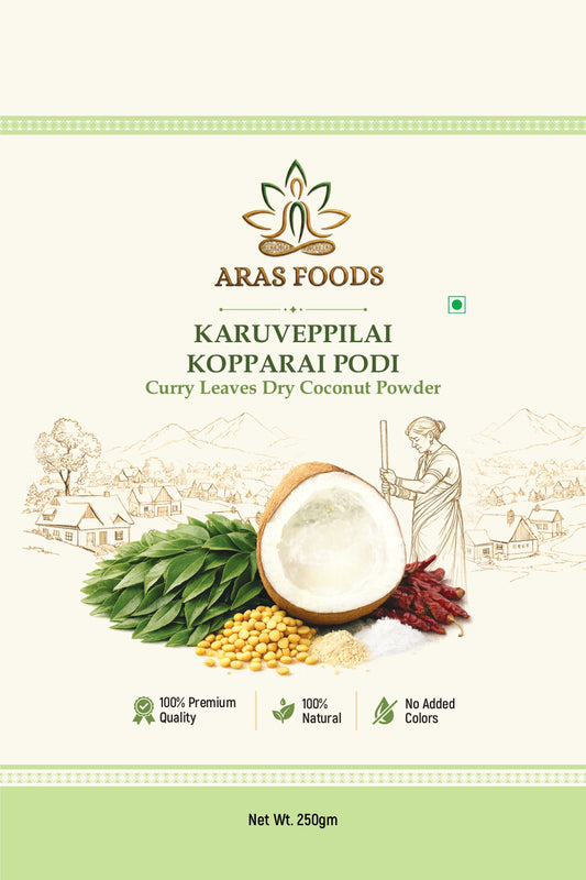Curry leaves dry coconut powder